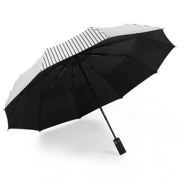 

umbrellas sunny rainy lady black white blackcoating large auto umbrella