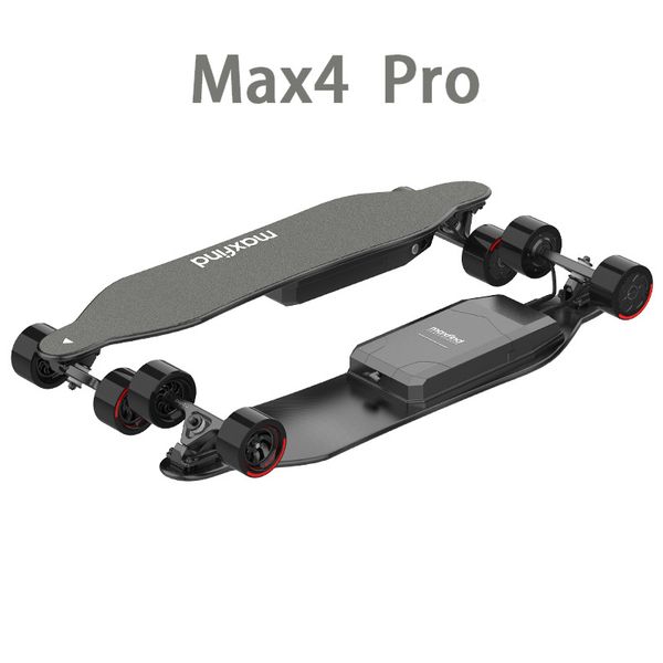 

[us eu stock] electric skateboard max4 pros longboard mart scooter dual hub motor lithium battery maxfind with wireless remote control