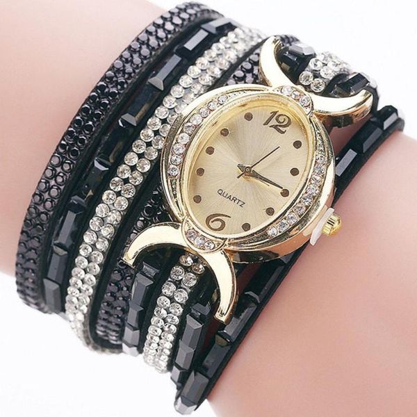 

wristwatches ladies bracelet diamond circle watch student fashion table girl's and set womens valentine's day gift, Slivery;brown