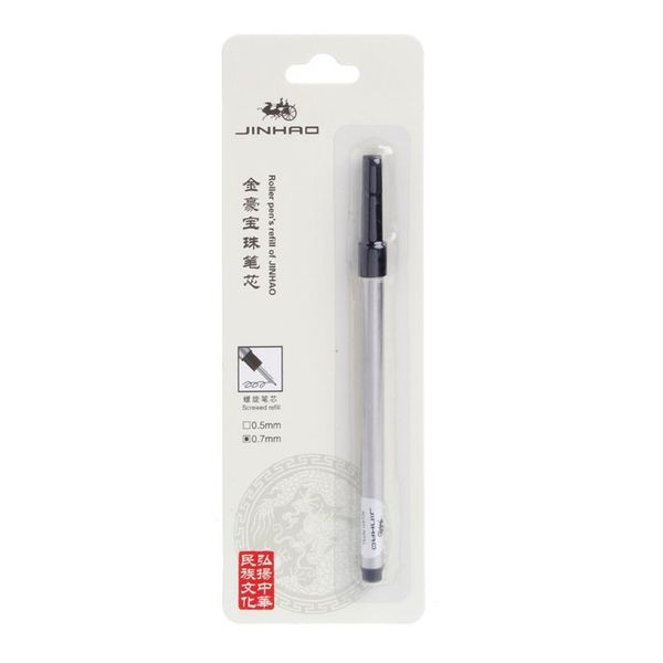 

1pc black blue 0.7mm refills ink rollerball gel pen refill cartridge, Black;red