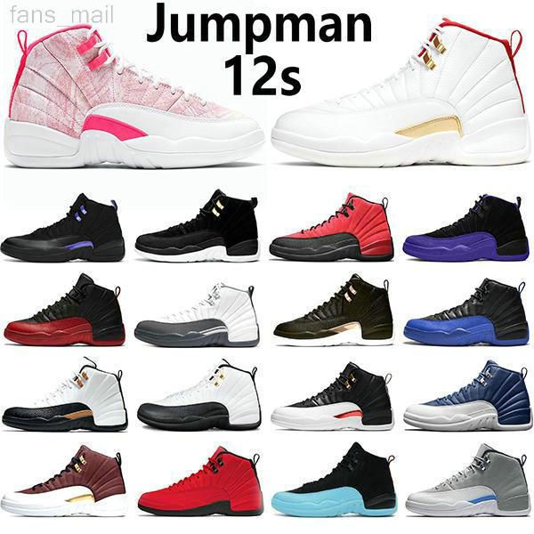 

jumpman 12s basketball shoes 12 twist ice cream dark concord reverse taxi flu game university gold grey indigo sports sneakers trainers