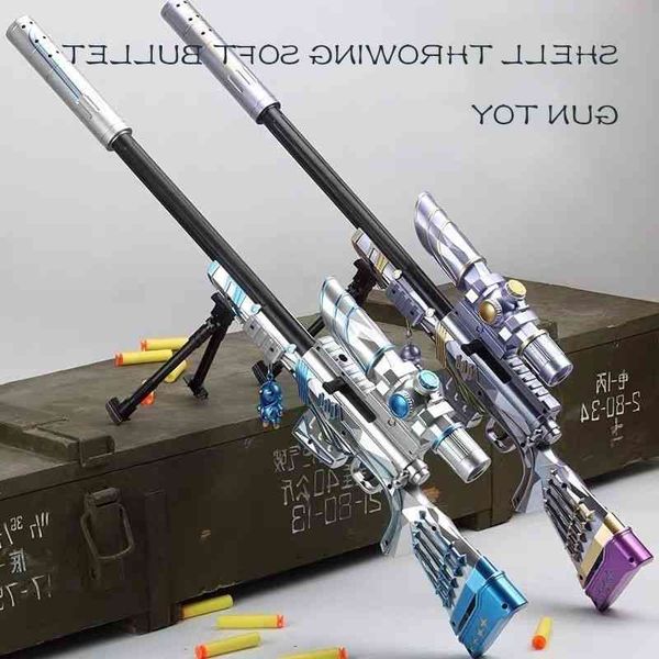 

5444awm m24 98k soft bullet sniper rifle pneumatic air weapon children toy gun outdoor sports shooting game props