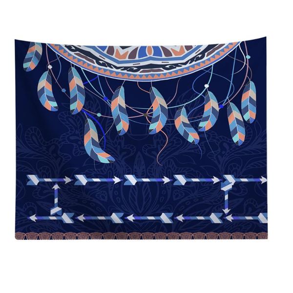 

tapestries 1pc novel printing tapestry wall art cloth hanging carpet decor (blue)