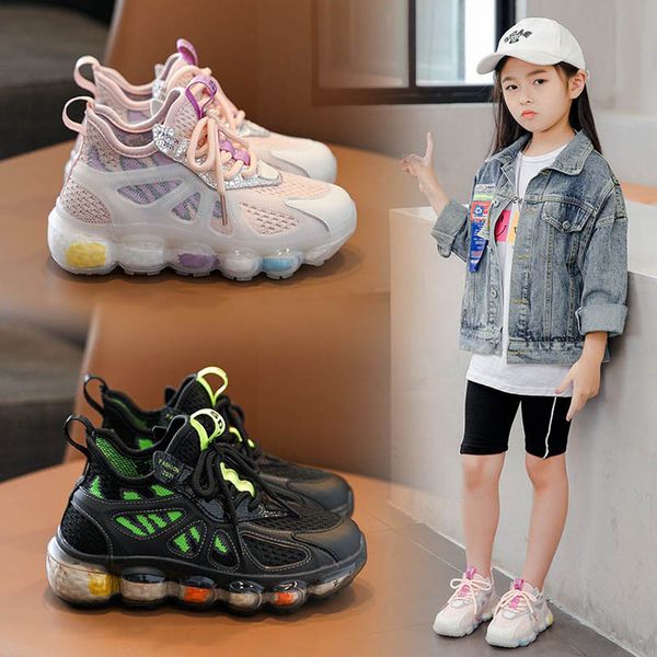 

children athletic kids shoes boys sneakers child girls footwear spring autumn childrens casual running sports shoe b7707, Black