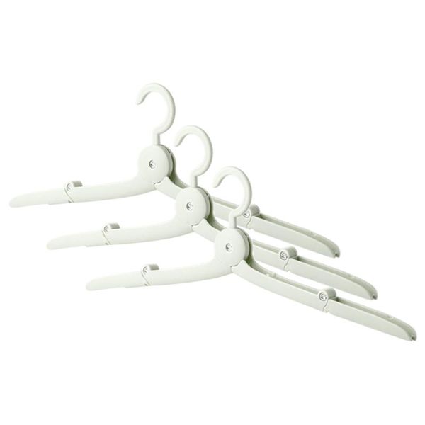 

3pcs dropship portable folding clothes storage racks wardrobe space hangers &