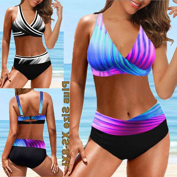 

bikini split color high waist beach swimsuit, White;black