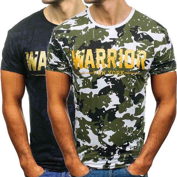 

men's t shirt 2021 summer leer camouflage prining casual round ne shor sleeve for men, White;black