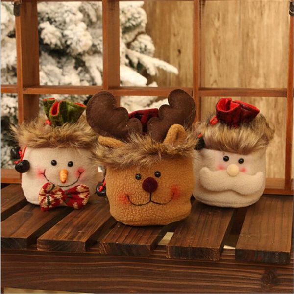 

christmas decorations cute xmas gift candy bag eve apple holder kids toy bags tree ornament