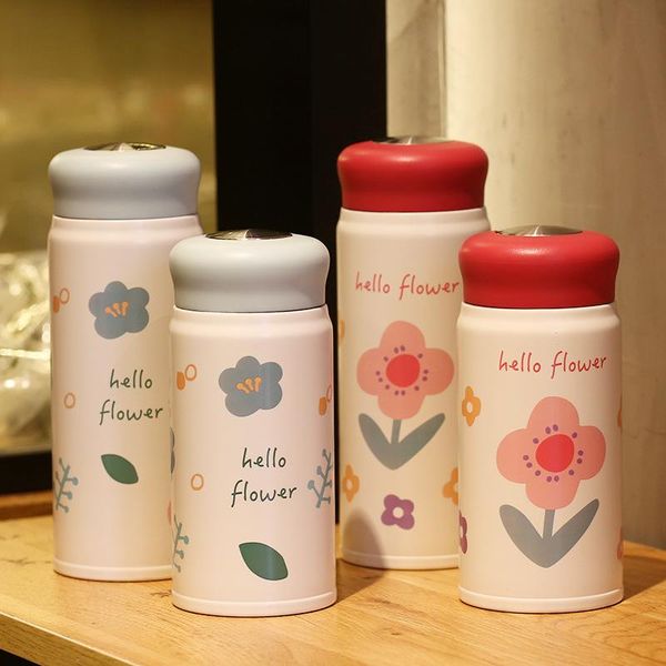 

water bottles cartoon xiaohua 304 vacuum flask stainless steel straight cup gift customization