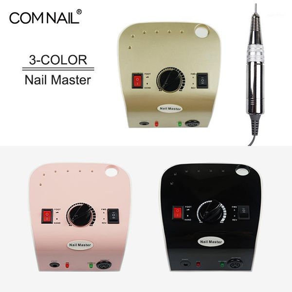 

profession manicure pedicure machine 35000rpm electric nail drill three color polish tools kit1
