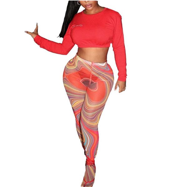 

women's pants & capris fashion women skinny trousers yong lady mesh print through tight-fitting hip sports leggings girl slim bottoms, Black;white