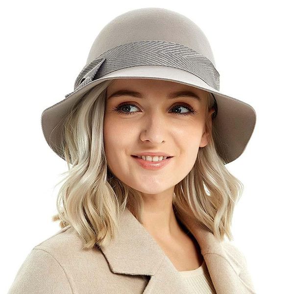 Varış Yün Şapk Sonbahar Kış Soylu Avrupa Amerikan Zarif Kız Moda Kapağı Bayanlar Kova Kadınlar Fedora M100 Geniş Kötü Şapkalar