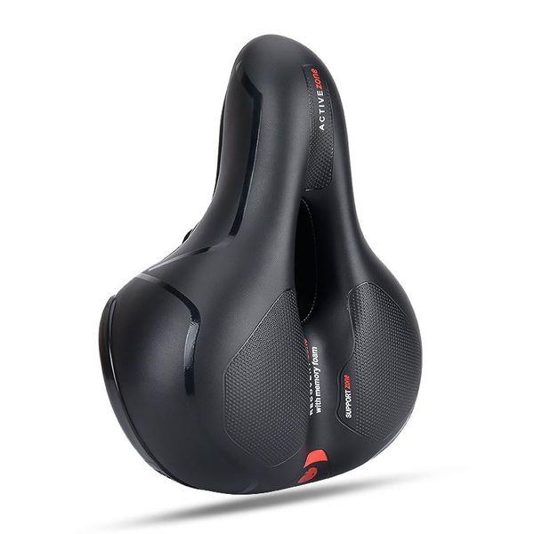 

bike saddles shockproof bicycle saddle hollow comfortable reflective black gym seat bicicletta outdoor equipment eh50bs