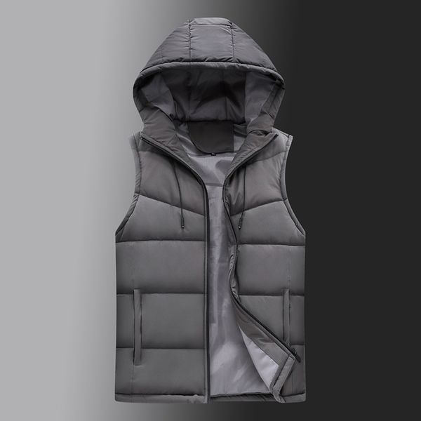 

men's hooded winter vt, warm, casual, svels, 6xl thick coat, new in 2021, Black;white