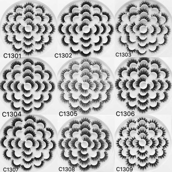 

13/26 pairs handmade mink eyelashes makeup 3d lashes natural false long extension 13 fake eyelash1