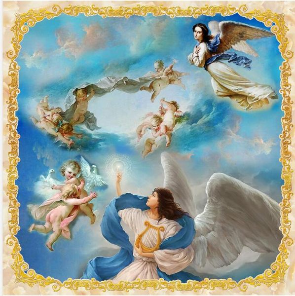 

wallpapers po wallpaper living room bedroom ktv ceiling murals angel city european