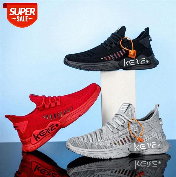 

supply men's shoes casual men flying woven breathable running #xu00