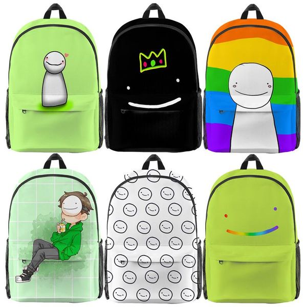

backpack students dream smp 3d print backpacks boys girls merch school bags kids cartoon bookbags bagpack child rucksack