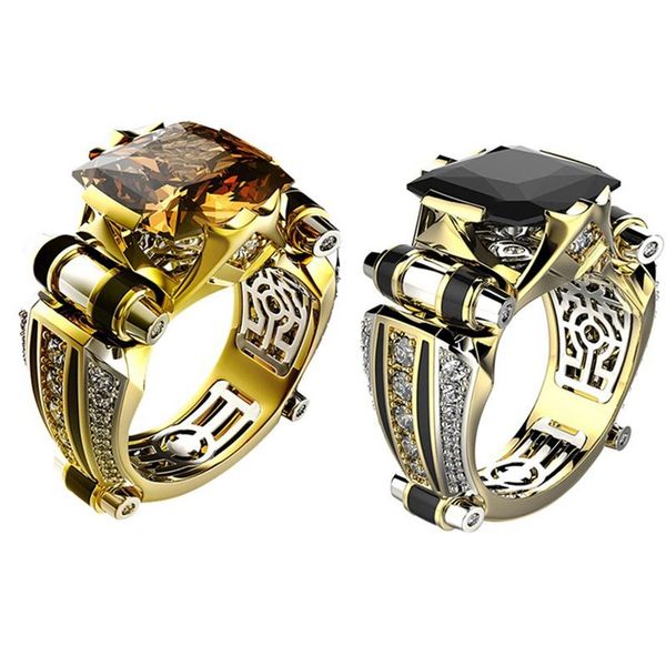 

wedding rings 1pc zircon female ring couple cubic zirconia crystal christmas gifts jewelry vintage anillos mujer anel, Slivery;golden