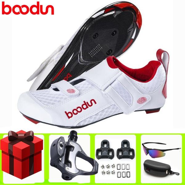 

carbon fiber road cycling shoes sapatilha ciclismo triathlon breathable bicycle locking quick-drying racing bicicleta footwear, Black
