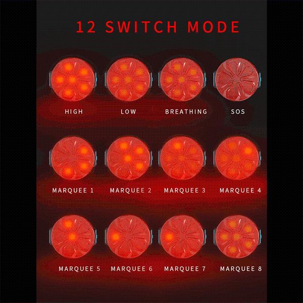 

bike light usb rechargeable led flash bicycle rear running lights helmet