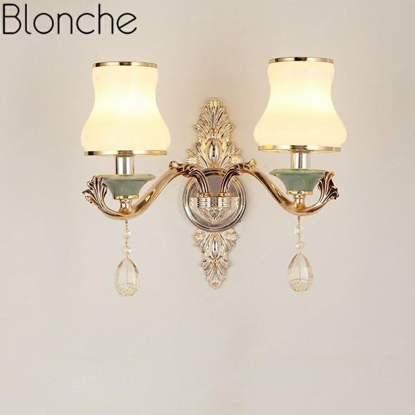 

wall lamps modern gold lamp led glass sconces luxury for living room bedroom corridor bedside home decor lighting loft fixture