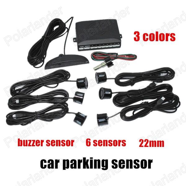 

car rear view cameras& parking sensors led display auto vehicle sensor reverse radar 6 3 colors for option 22mm