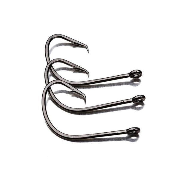 

50pcs/ box long shank fishing hook 1#-10# fish hooks high carbon steel sharp barbed offset narrow bait