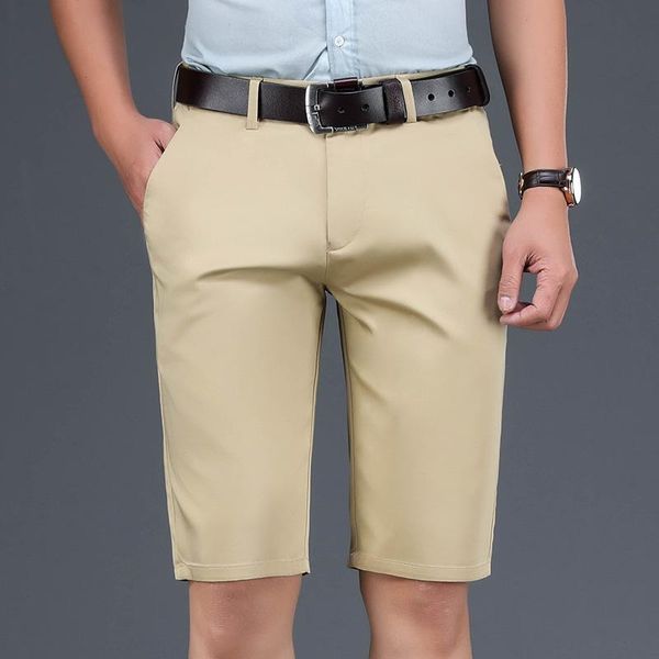 

men's shorts size 28-42 khaki green blue lightweight fitted straight 2021 summer business casual classic brand youth, White;black