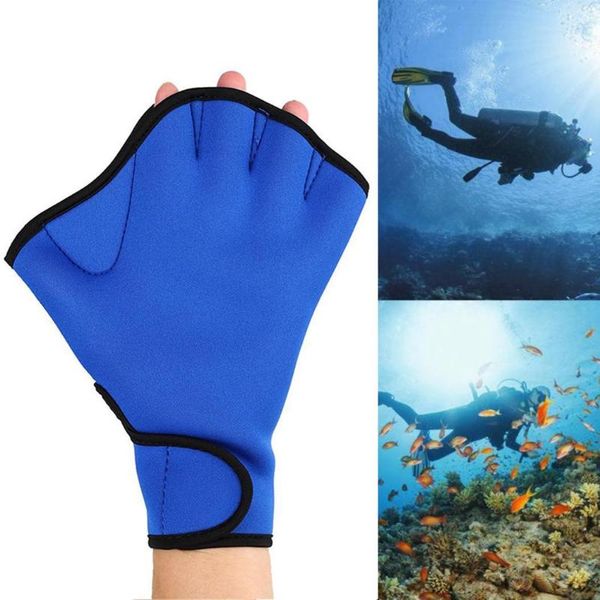 

fins & gloves ly 1 pair swimming aquatic fitness water resistance aqua fit paddle training fingerless