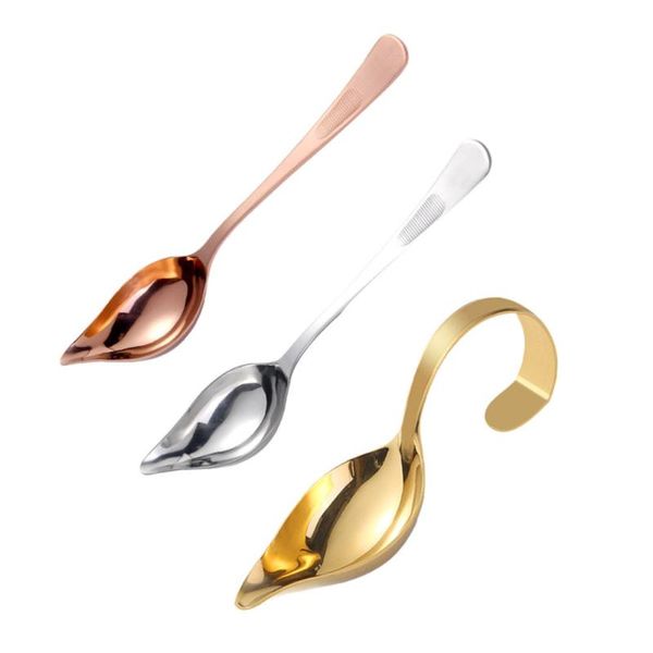 

spoons 3pcs metal saucier drizzle sauce serving household culinary