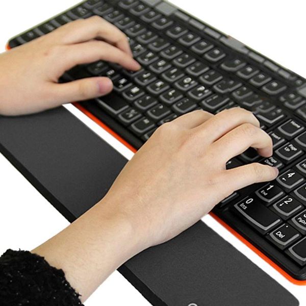 

mouse pads & wrist rests soft rubber keyboard hand support pad computer laprest comfort cushion