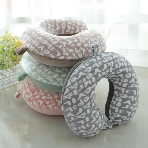 

pillow neck protection airplane travel letter memory foam u-shaped car