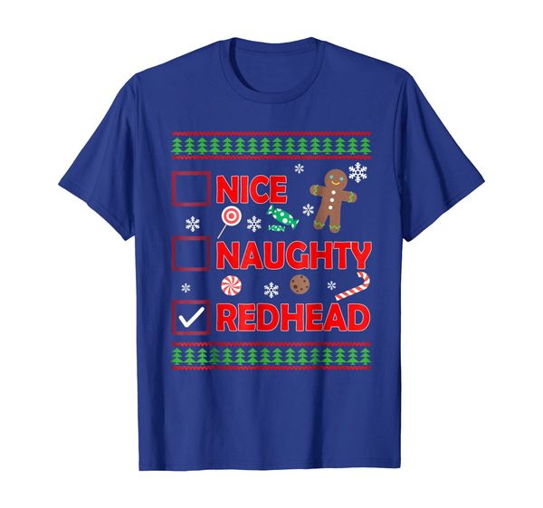 

nice naughty redhead t-shirt cute ginger bread candy cane, White;black