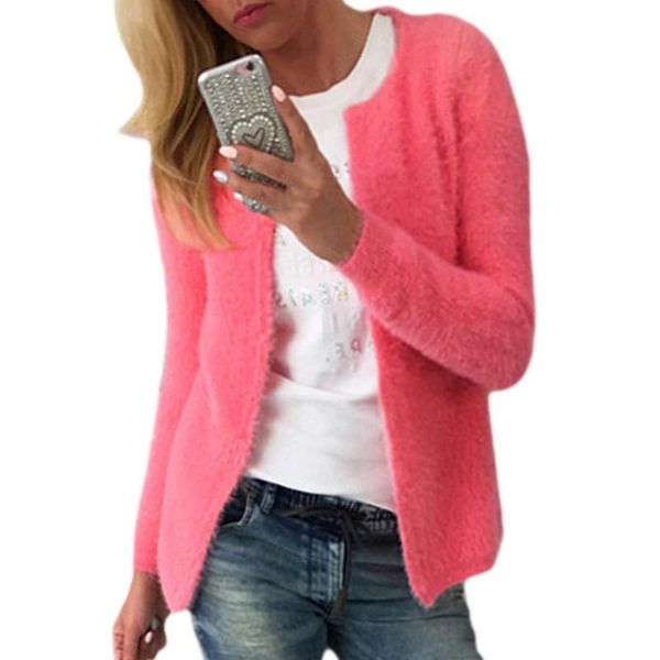 

women's jackets fashion women long sleeve knitted slim coats cardigan ladies casual solid knit outwear coat wool autumn korea cardigans, Black;brown