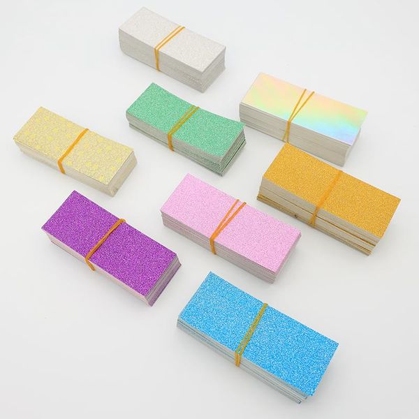 

storage bottles & jars 200 pcs eyelash glitter background paper for lashes packaging box rectangle private label