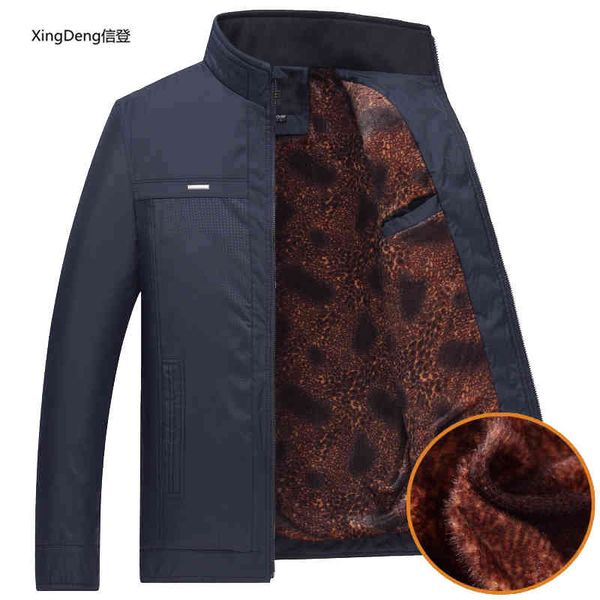 

xingdeng men winter et fashion casual thicken warm zipper coats male hight quality multiple clothing overcoat plus 3xl, Black