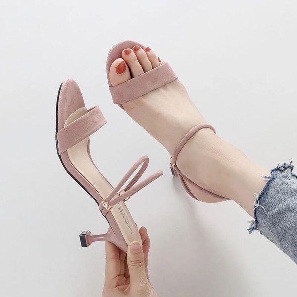 

sandals women shoes woman high-heeled slippers summer 2021 stiletto casual arrival, Black