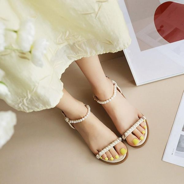 

sandals pearl open toe soft velvet shoes 2021 summer buckle suit female beige women's heels peep suede black comfort flat girls