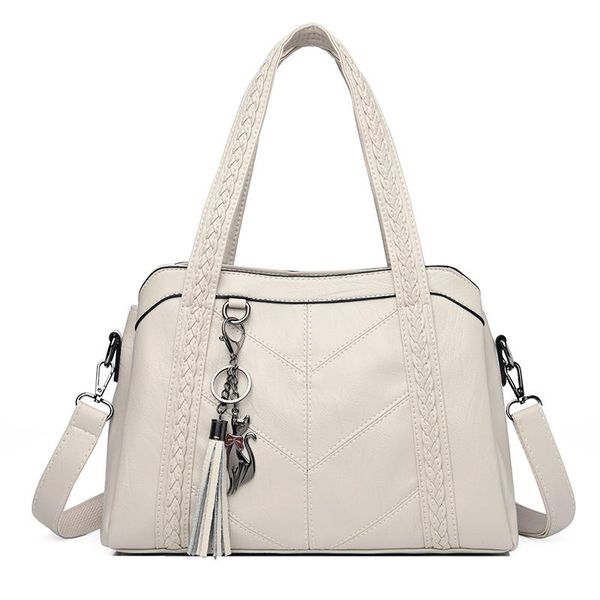 

cross body luxury women leather handbags female soft shoulder bag large capacity tote bags sac ladies hand