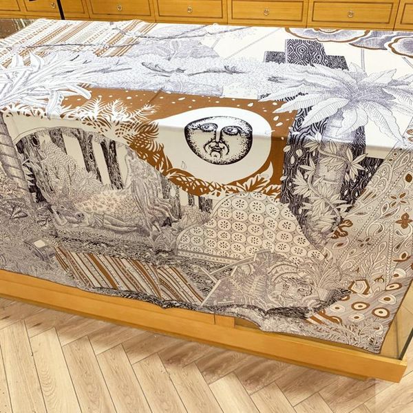 

scarves 2021 women large square blanket scarf wraps pashmina 30% silk 70% cashmere winter shawl cape foulard 135*135cm, Blue;gray