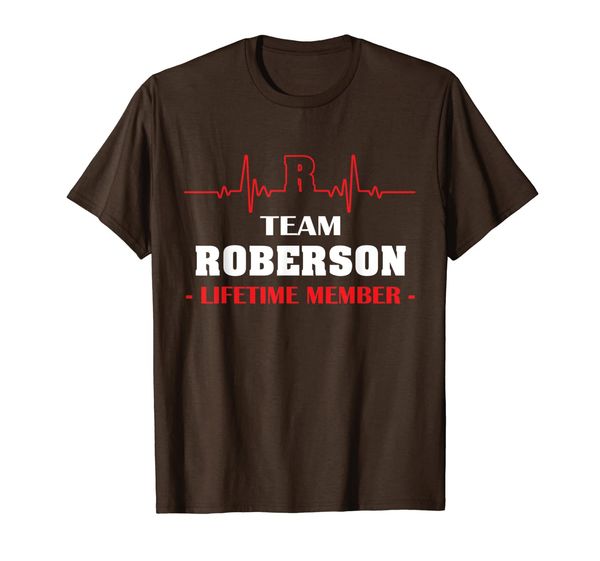 

team roberson lifetime member family youth shirt father's da, White;black
