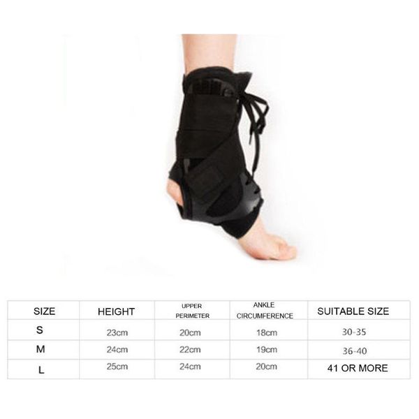 

ankle support lace-up stabilizer brace pediatric figure foot wrap compression, Blue;black