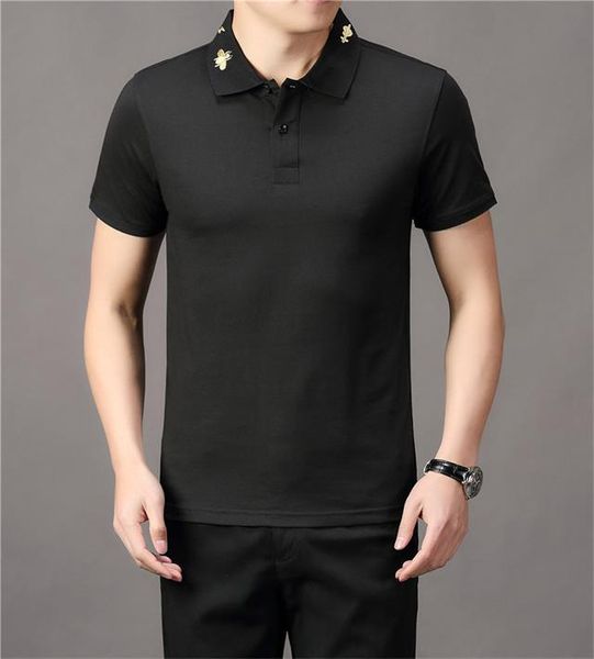 

2021men's polo fashion t shirt designers men s clothing black white tees short sleeve women's casual hip hop streetwear t-shirt21, White;black