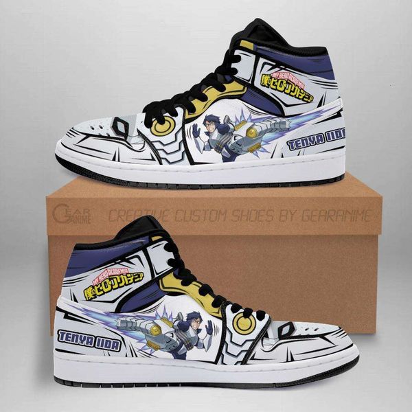 

customization tenya iida sneakers skill my hero academia anime shoes