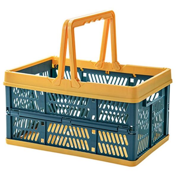 

hanging baskets foldable portable plastic storage basket multifunctional shopping