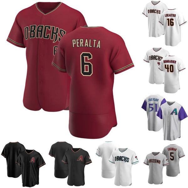 

6 david peralta 2021 city connect tim locastro randy johnson eduardo escobar nick ahmed christian walker madison bumgarner carson kelly jers, Blue;black