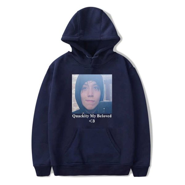 

quackity my favorite merch men's and women's hoodies, music printed pullovers, fashion, children's coats, boys, Black