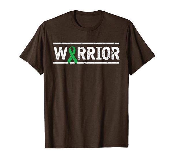 

vintage green ribbon kidney disease warrior t-shirt, White;black