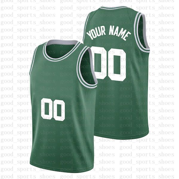 

custom boston basketball jersey uniform personalized shirt shirt team name & number present gifts jerseys for men 2021 diy customize green